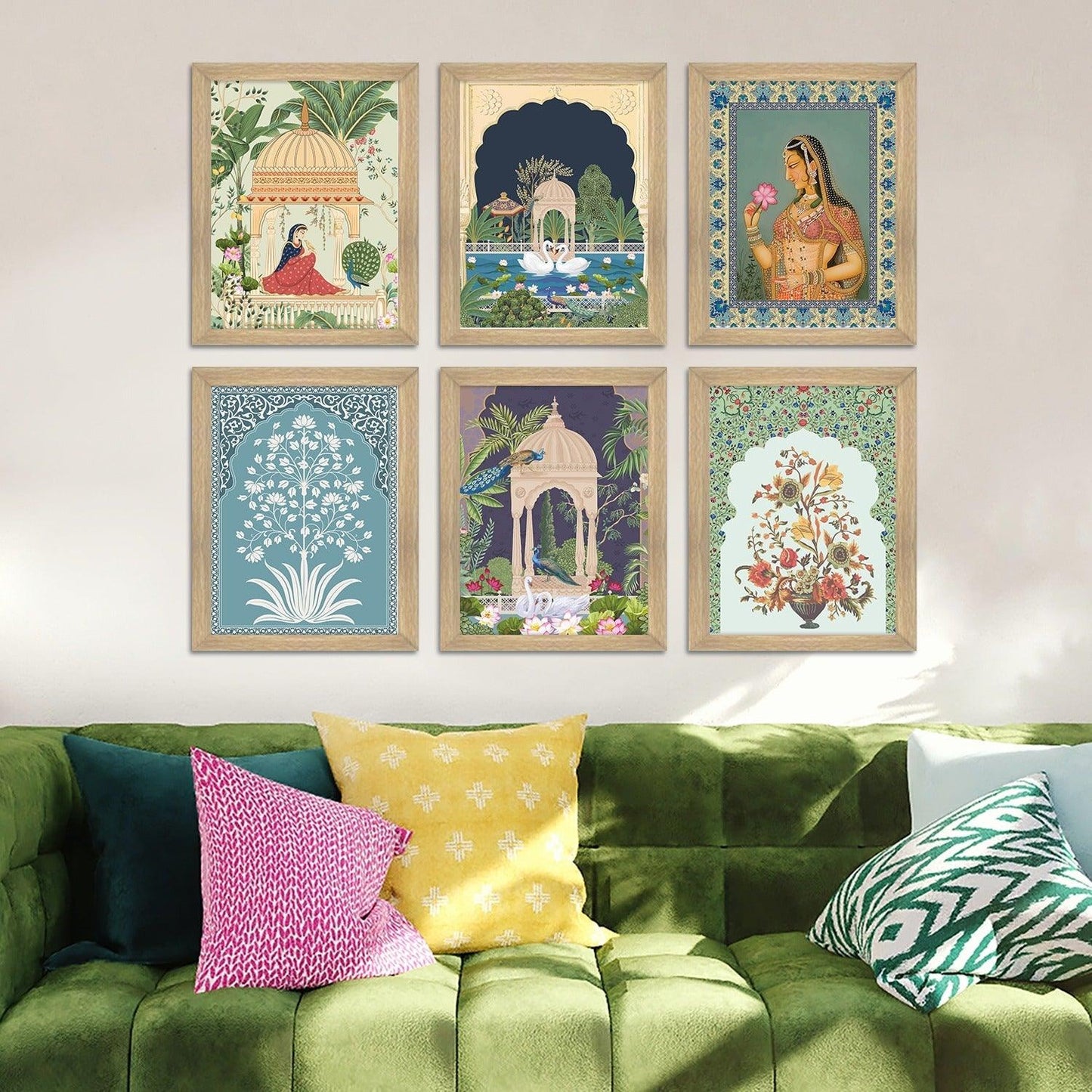 Traditional Art Paintings: Enhance Your Home Décor with Framed Pichwai and Madhubani Masterpieces - Perfect for Living Rooms, Bedrooms, and Office Spaces(ARTFM004) - Khirki.in 