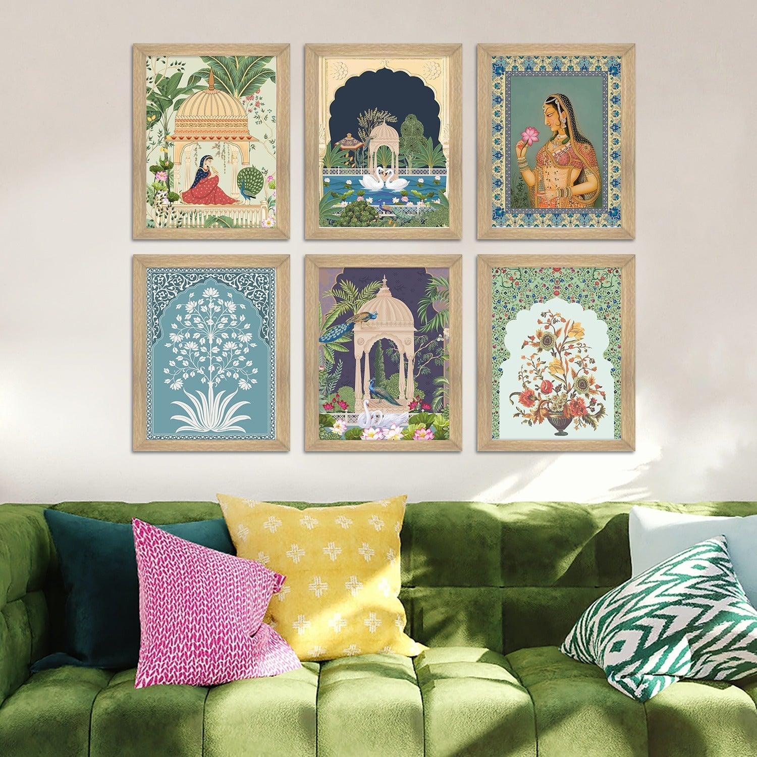 Traditional Art Paintings: Enhance Your Home Décor with Framed Pichwai and Madhubani Masterpieces - Perfect for Living Rooms, Bedrooms, and Office Spaces(ARTFM004) - Khirki.in 