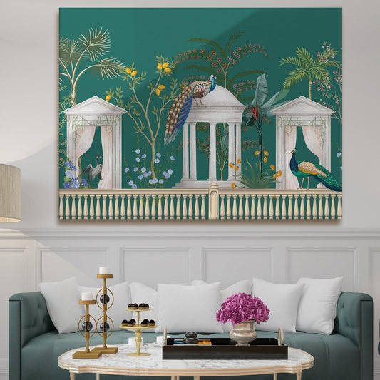 Indian Ethnic Traditional Wall Art Large Size Canvas Painting For Home and Hotels Wall Decoration. (ETHWA02)