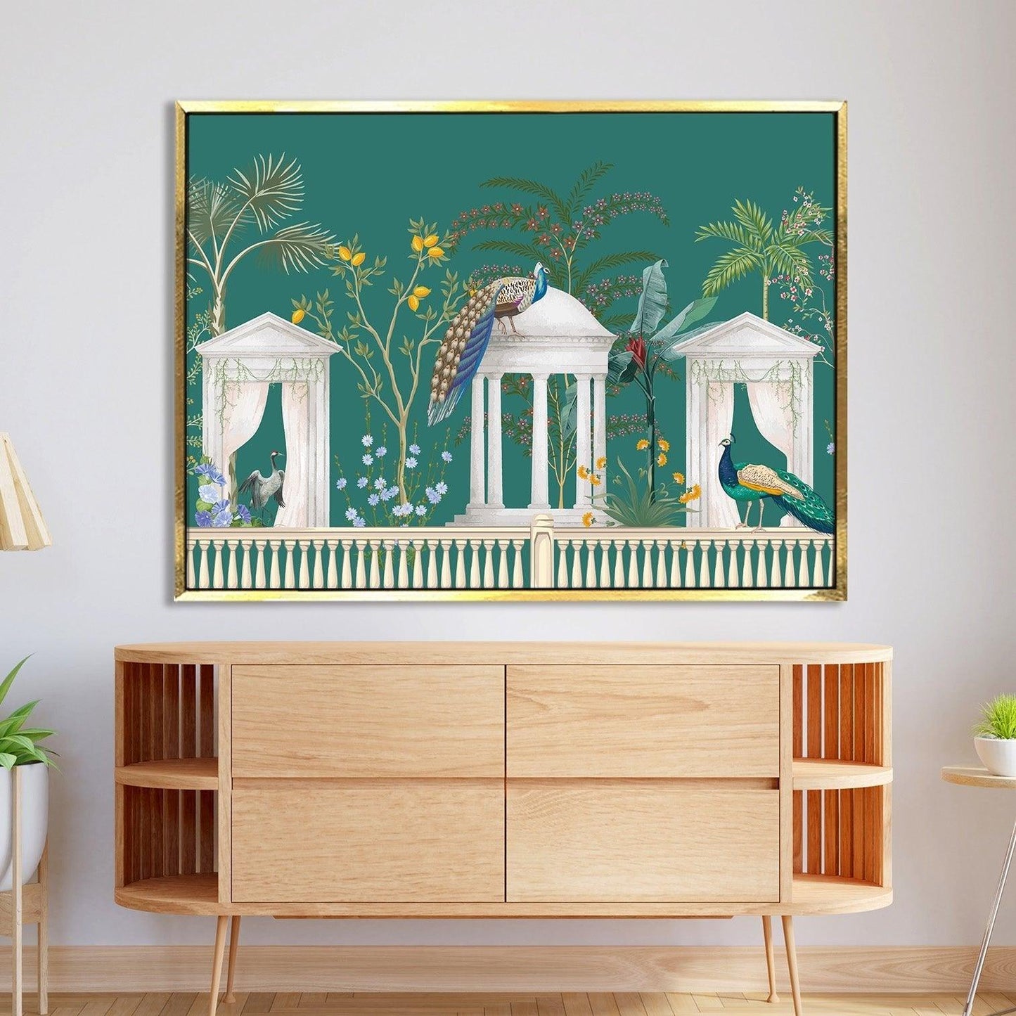 Indian Ethnic Traditional Wall Art Large Size Canvas Painting For Home and Hotels Wall Decoration. (ETHWA02)