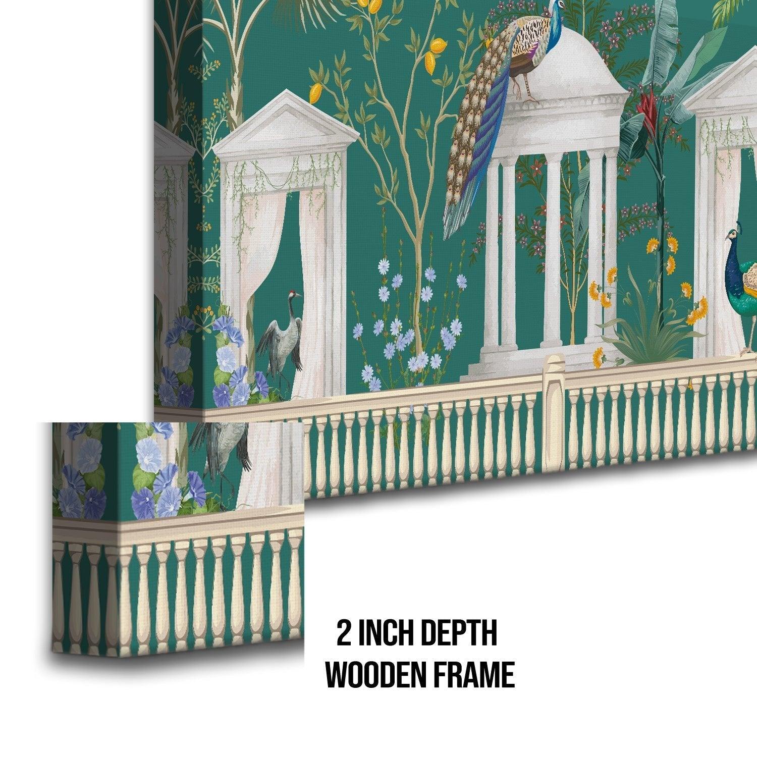 Indian Ethnic Traditional Wall Art Large Size Canvas Painting For Home and Hotels Wall Decoration. (ETHWA02)