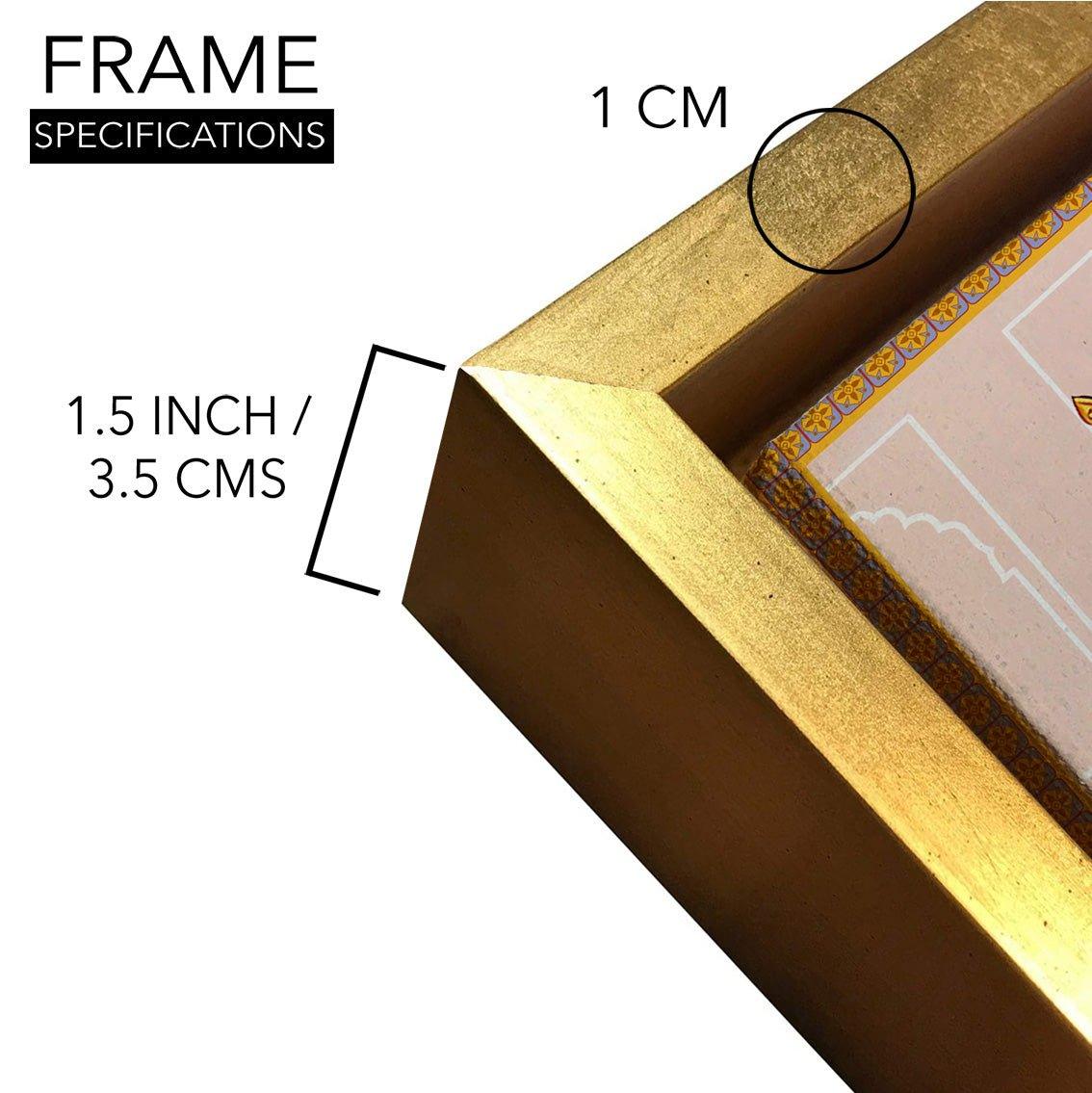 Indian Ethnic Traditional Wall Art Large Size Canvas Painting For Home and Hotels Wall Decoration. (ETHWA04)