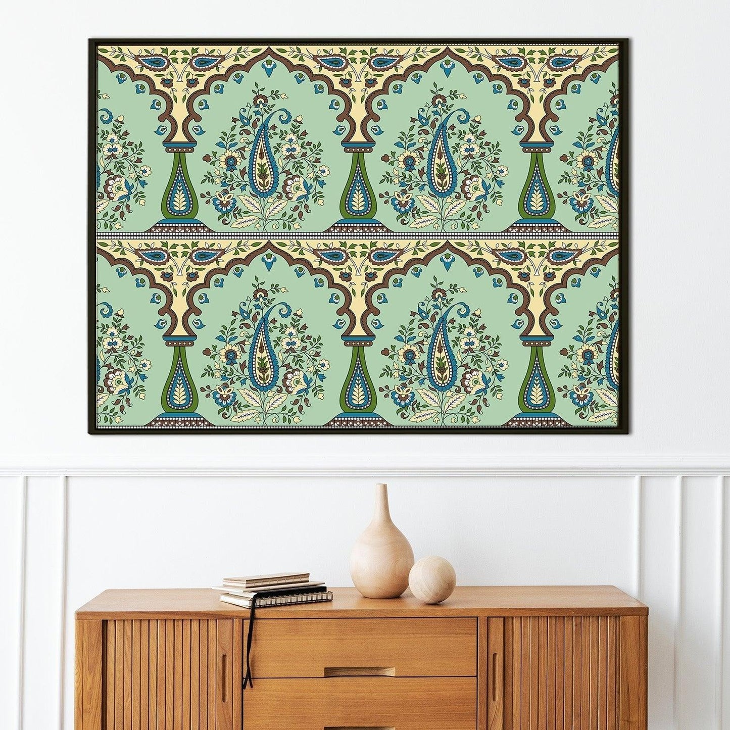 Indian Ethnic Traditional Wall Art Large Size Canvas Painting For Home and Hotels Wall Decoration. (ETHWA19)